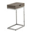 MONARCH PRODUCTS Monarch Specialties I 3254  Accent Table With Side Drawer, Dark Taupe/Chrome