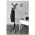 ALBA PMCAFE Cafe Wood Coat Stand, Ten Peg/Five Hook, 21.67w x 21.67d x 69.33h, Espresso Brown
