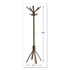 ALBA PMCAFE Cafe Wood Coat Stand, Ten Peg/Five Hook, 21.67w x 21.67d x 69.33h, Espresso Brown