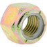 Value Collection B52001672 Hex Lock Nut: Insert, Nylon Insert, 7/8-9, Grade 8 Steel, Zinc Yellow Dichromate Finish