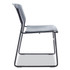 ALERA CA671 Alera Resin Stacking Chair, Supports Up to 275 lb, 18.50" Seat Height, Black Seat, Black Back, Black Base, 4/Carton