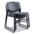 ALERA CA671 Alera Resin Stacking Chair, Supports Up to 275 lb, 18.50" Seat Height, Black Seat, Black Back, Black Base, 4/Carton