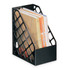 OFFICEMATE INTERNATIONAL CORP. 10412 Office Depot Brand 30% Recycled Mesh Plastic Magazine File, Large, Black