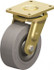 Blickle 446526 Swivel Top Plate Caster: Solid Rubber, 8" Wheel Dia, 3-9/64" Wheel Width, 1,870 lb Capacity, 10-1/32" OAH