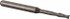 Accupro 14797120 Square End Mill: 5/64'' Dia, 15/64'' LOC, 1/8'' Shank Dia, 1-1/2'' OAL, 2 Flutes, Solid Carbide