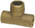 NIBCO B154400 Cast Copper Pipe Tee: 1/2" Fitting, C x C x M, Pressure Fitting