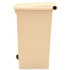 RUBBERMAID COMMERCIAL PROD. 6144 BEI Indoor Utility Step-On Waste Container, 12 gal, Plastic, Beige