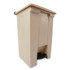 RUBBERMAID COMMERCIAL PROD. 6144 BEI Indoor Utility Step-On Waste Container, 12 gal, Plastic, Beige