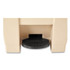 RUBBERMAID COMMERCIAL PROD. 6144 BEI Indoor Utility Step-On Waste Container, 12 gal, Plastic, Beige