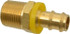 Eaton 10008B-108 Barbed Push-On Hose Male Connector: 1/2-14 NPT, Brass, 1/2" Barb