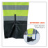 TENACIOUS HOLDINGS, INC. ergodyne® 25013 GloWear 8918BK Class E Hi-Vis Rain Bibs Black Bottom, Medium, Lime
