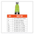 TENACIOUS HOLDINGS, INC. ergodyne® 25013 GloWear 8918BK Class E Hi-Vis Rain Bibs Black Bottom, Medium, Lime