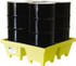 Enpac 5001-YE-D Spill Pallet: 4 Drum, 83 gal, 6,000 lb, Polyethylene
