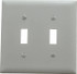 Pass & Seymour TP2W 2 Gang, 4-3/4 Inch Long x 4-11/16 Inch Wide, Standard Switch Plate