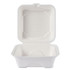 ECO-PRODUCTS,INC. EPHC6NFA Vanguard Renewable and Compostable Sugarcane Clamshells, 6 x 6 x 3, White, 500/Carton