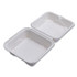ECO-PRODUCTS,INC. EPHC6NFA Vanguard Renewable and Compostable Sugarcane Clamshells, 6 x 6 x 3, White, 500/Carton