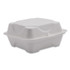 ECO-PRODUCTS,INC. EPHC6NFA Vanguard Renewable and Compostable Sugarcane Clamshells, 6 x 6 x 3, White, 500/Carton