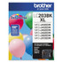 BROTHER INTL. CORP. LC203BK LC203BK Innobella High-Yield Ink, 550 Page-Yield, Black