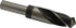 Hertel F.901.2778 Reduced Shank Drill Bit: 1-3/32'' Dia, 3/4'' Shank Dia, 118 0, High Speed Steel