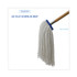 BOARDWALK 716REA Cut-End Lie-Flat Wet Mop Head, Rayon, 16 oz, White