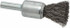 Weiler 90287 End Brushes: 1/2" Dia, Steel, Crimped Wire