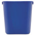 RUBBERMAID COMMERCIAL PROD. 295573BE Deskside Recycling Container, Small, 13.63 qt, Plastic, Blue