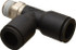 Legris 3103 12 13 Push-To-Connect Tube Fitting: Male Run Tee, 1/4" Thread