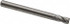 M.A. Ford. 16318750 Square End Mill: 3/16'' Dia, 3/8'' LOC, 3/16'' Shank Dia, 2'' OAL, 4 Flutes, Solid Carbide