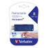 VERBATIM AMERICAS LLC Verbatim 97088  Retractable USB 2.0 Flash Drive, 8GB, Blue