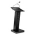 NATIONAL PUBLIC SEATING Oklahoma Sound® ZED ZED Lectern with Speaker, 19.75 x 19.75 x 49, Black