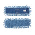 BOARDWALK HL245BSPC Dry Mopping Kit, 24 x 5 Blue Synthetic Head, 60" Natural Wood/Metal Handle