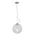 ALL THE RAGES INC Elegant Designs PT1000-CHR  Crystal Pendant Sphere Hanging Light, 12inW, Chrome