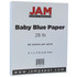 Use this smooth JAM paper to print proposals, projects and more. The acid-free design protects against fading and yellowing.  Smooth finish is designed for a variety of home or office uses.  Acid-free paper resists yellowing or fading.  Printer colored paper is an easy way to liven up your proposals, brochures or intra-office memos.  Letter-size, baby blue paper in a pack of 50 sheets makes it easy to keep an ample supply on hand.