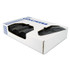 HERITAGE Z7660WKR01 High-Density Waste Can Liners, 60 gal, 22 mic, 38" x 60", Black, 25 Bags/Roll, 6 Rolls/Carton