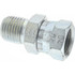 Eaton 2045-4-4S Industrial Pipe Adapter: 1/4-18 Female Thread, 1/4-18 Male Thread, MNPT x FNPSM