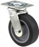 E.R. Wagner 1F8805C27002190 Swivel Top Plate Caster: Polyolefin, 5" Wheel Dia, 2" Wheel Width, 580 lb Capacity, 6-1/2" OAH