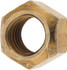 MSC KP66145ZY Hex Lock Nut: Distorted Thread, 1/2-20, Grade C Steel, Zinc Yellow with Wax Finish