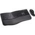 ACCO BRANDS USA, LLC K75406US Kensington Pro Fit Ergo Wireless Keyboard and Mouse-Black - USB Wireless Bluetooth/RF 4.0 2.40 GHz Keyboard - Black - USB Wireless Bluetooth/RF Mouse - Black - Compatible with PC, Mac