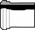 VNE 14A3.0 Sanitary Stainless Steel Pipe Welding Ferrule: 3", Bevel Seat Connection