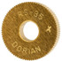 Dorian Tool 73310126516 Standard Knurl Wheel: 3/4" Dia, 90 ° Tooth Angle, 35 TPI, Straight, Cobalt