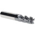 Accupro 12184992 Roughing & Finishing End Mill: 1/2" Dia, 4 Flutes, Square End, Chipbreaker, Solid Carbide