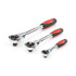 Tekton 91804 1/4, 3/8, 1/2 Inch Drive Swivel Head Ratchet Set (3-Piece)