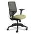 HON COMPANY SVM1ALICC82T Solve Series Mesh Back Task Chair, Supports Up to 300 lb, 18" to 23" Seat Height, Meadow Seat, Charcoal Back, Black Base