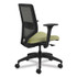 HON COMPANY SVM1ALICC82T Solve Series Mesh Back Task Chair, Supports Up to 300 lb, 18" to 23" Seat Height, Meadow Seat, Charcoal Back, Black Base