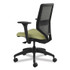 HON COMPANY SVM1ALICC82T Solve Series Mesh Back Task Chair, Supports Up to 300 lb, 18" to 23" Seat Height, Meadow Seat, Charcoal Back, Black Base