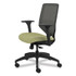 HON COMPANY SVM1ALICC82T Solve Series Mesh Back Task Chair, Supports Up to 300 lb, 18" to 23" Seat Height, Meadow Seat, Charcoal Back, Black Base