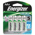 ENERGIZER BRANDS LLC Energizer NH15BP4CT  Recharge Power Plus Rechargeable AA Battery 4-Packs - For Multipurpose - Battery Rechargeable - AA - 2300 mAh - 1.2 V DC - 4 / Carton