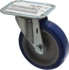 E.R. Wagner 2F6804P25000100 Swivel Top Plate Caster: Polyurethane, 4" Wheel Dia, 1" Wheel Width, 140 lb Capacity, 4-13/16" OAH