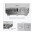 KIMBERLY-CLARK PROFESSIONAL Professional* 53698 ICON Coreless Standard Roll Toilet Paper Dispenser, 8.43 x 13 x 7.25, Silver Mosaic