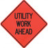 PRO-SAFE 07-800-4010-L Traffic Control Sign: Triangle, "Utility Work Ahead"